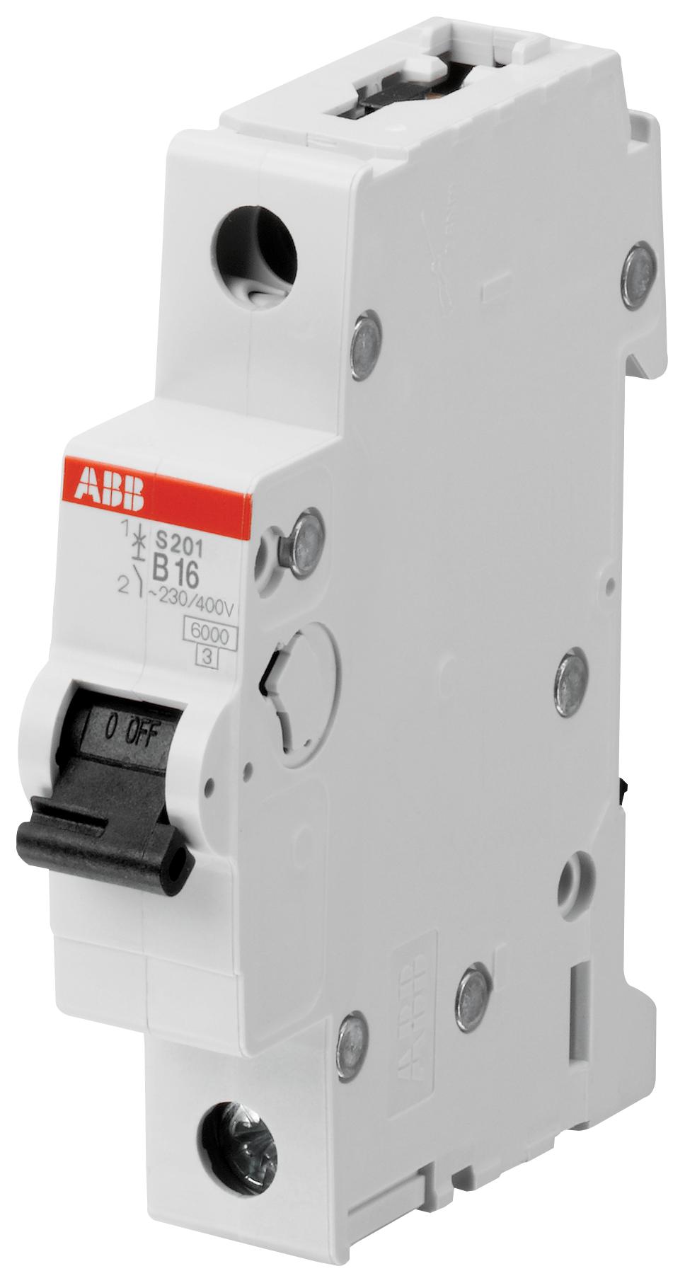 ABB Thermal Magnetic S201-D10 CIRCUIT BREAKER, THERMAL MAG, 1 POLE ABB 2492826 S201-D10