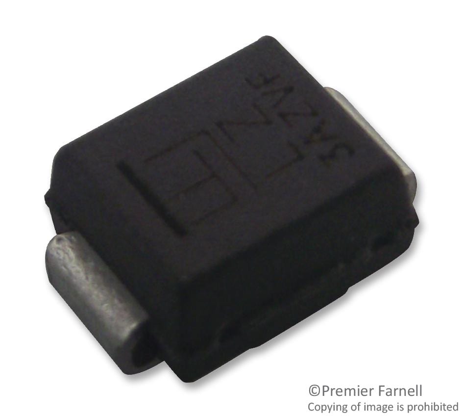 DIODES INC. Standard Recovery Rectifiers (< 600V) S5DC-13-F RECTIFIER, SINGLE, 200V, 5A, DO-214AB DIODES INC. 3127429 S5DC-13-F