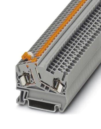 PHOENIX CONTACT DIN Rail Mount STS 2,5-MT DINRAIL TERMINAL BLOCK, 2WAY, 12AWG, GRY PHOENIX CONTACT 3241093 STS 2,5-MT