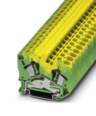 PHOENIX CONTACT DIN Rail Mount STS 6-PE TERM BLOCK, DIN RAIL, 2WAY, 6MM2, CLAMP PHOENIX CONTACT 3293765 STS 6-PE