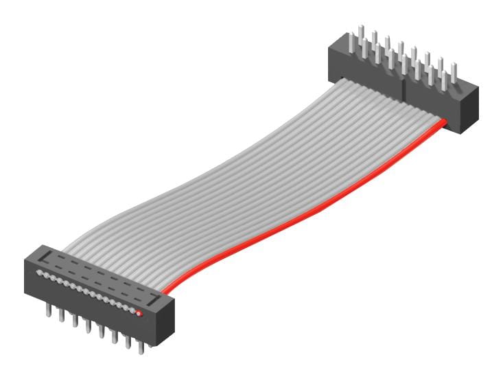 SAMTEC Picoflex and Ribbon TCMD-15-T-10.00-01-N-SR CABLE ASSY, IDC PLUG-RCPT, 30P, 254MM SAMTEC 3674099 TCMD-15-T-10.00-01-N-SR