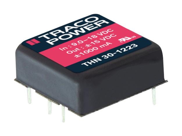 TRACO POWER Isolated Board Mount THN 30-2410 DC/DC CONVERTER, 7A, 3.3V, 30W TRACO POWER 2322178 THN 30-2410