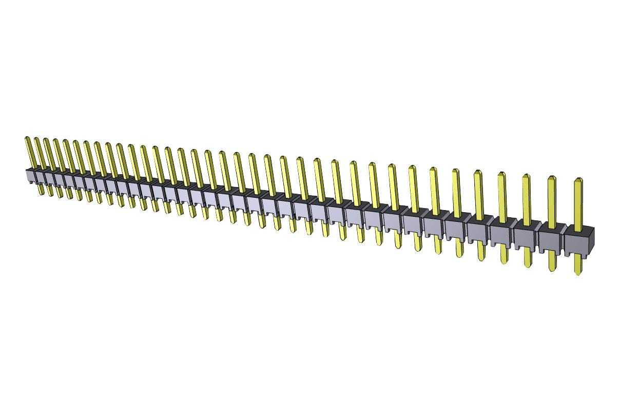 SAMTEC Board-to-Board TSW-108-07-G-S CONNECTOR, HEADER, 8POS, 1ROW, 2.54MM SAMTEC 2984588 TSW-108-07-G-S