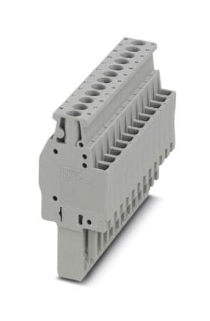 PHOENIX CONTACT Pluggable UPBV 2,5/12 TERMINAL BLOCK, PLUGGABLE, 12WAY, GREY PHOENIX CONTACT 3239429 UPBV 2,5/12