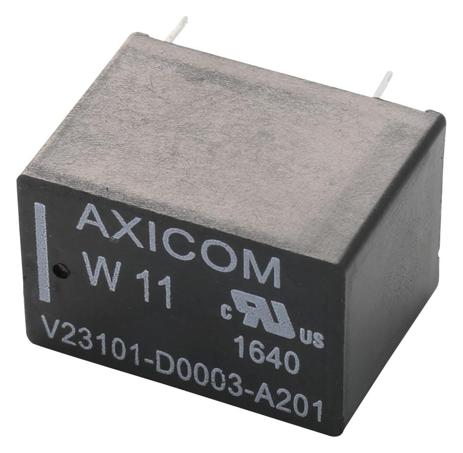 AXICOM - TE CONNECTIVITY Signal V23101D   3A201 SIGNAL RELAY, SPDT, 5VDC, 1.25A, THT AXICOM - TE CONNECTIVITY 3397697 V23101D   3A201