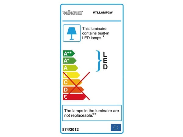 Velleman Loep/ Loeplampen VTLLAMP2W LED-LOEPLAMP 5 DIOPTRIE - 4 W - 48 LEDs - WIT VTLLAMP2W VTLLAMP2W