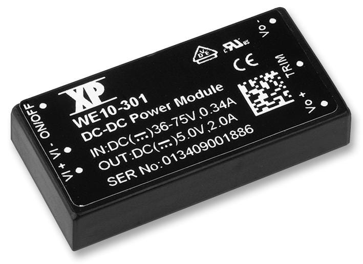 XP POWER Isolated Board Mount WE300 DC/DC CONVERTER, 20W 3.3V XP POWER 1551026 WE300
