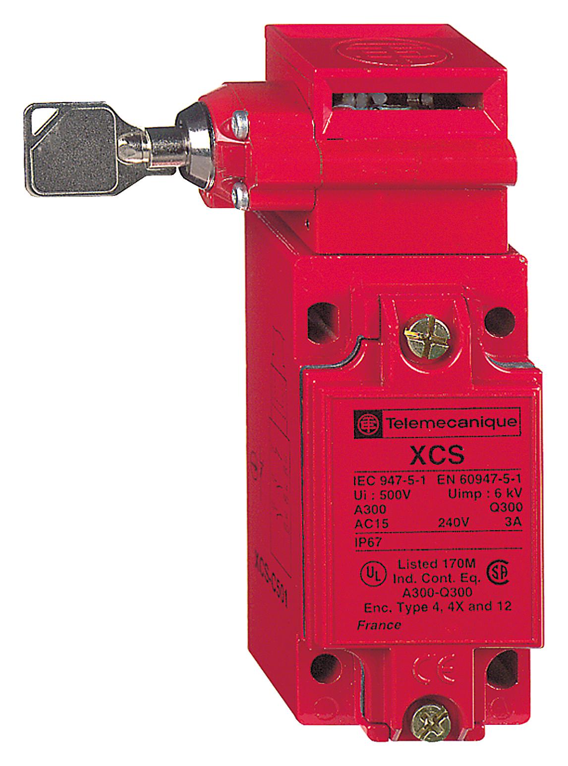 SCHNEIDER ELECTRIC Safety interlock XCSC513 SAFETY SWITCH, DPST-NO/SPST-NC, 6A, 120V SCHNEIDER ELECTRIC 3215156 XCSC513