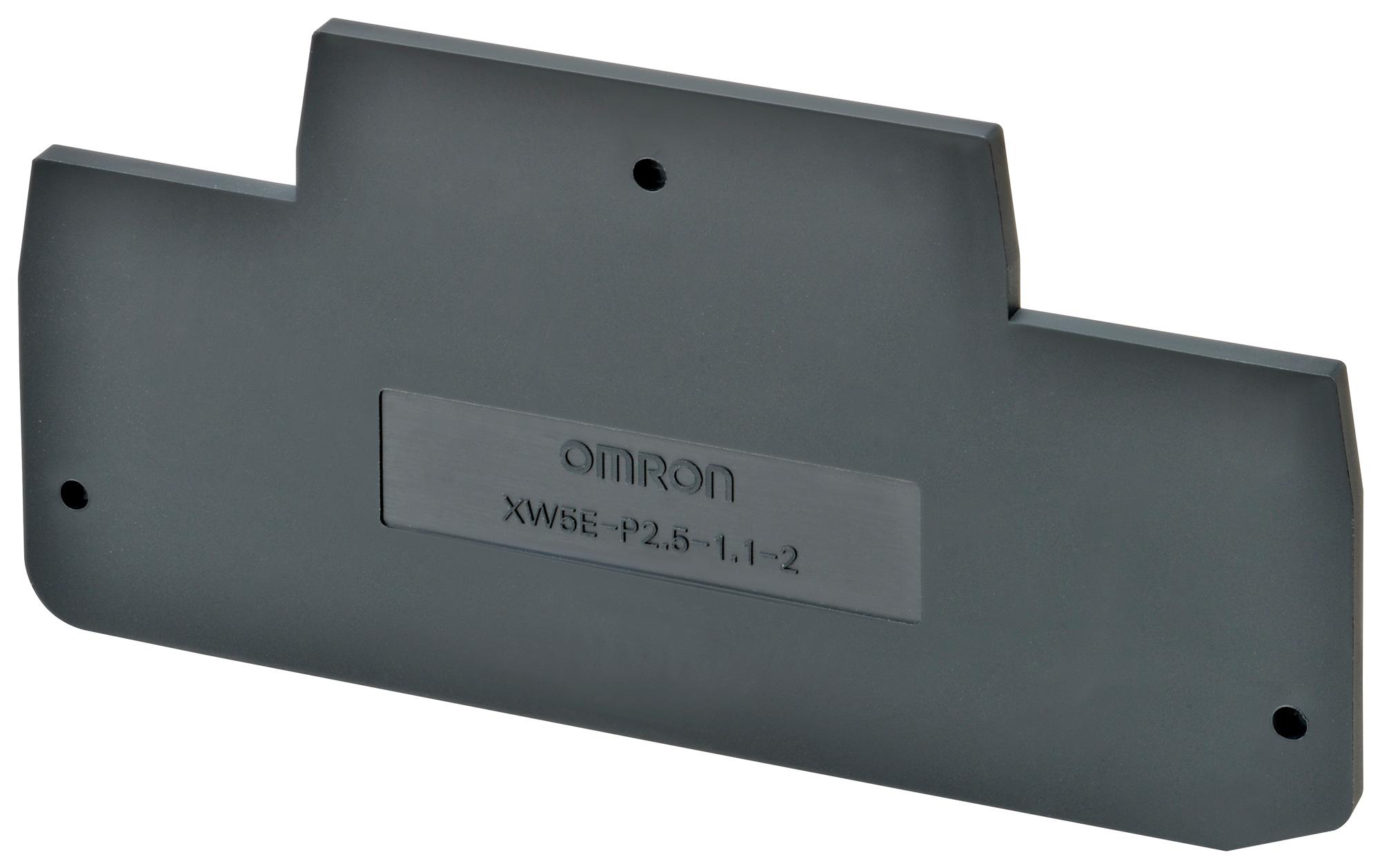 OMRON Terminal Block Accessories XW5E-P2.5-1.1-2 TERMINAL BLOCK END COVER, 2TIER OMRON 3441101 XW5E-P2.5-1.1-2
