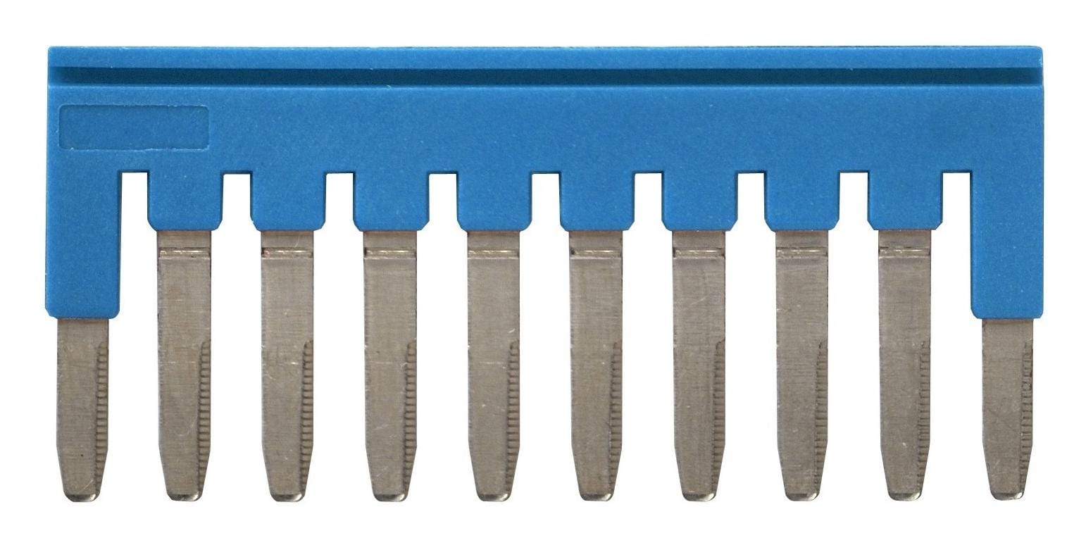 OMRON Terminal Block Accessories XW5S-P2.5-10BL SHORT BAR, 10POLE, 5.2MM, BLUE OMRON 3441105 XW5S-P2.5-10BL